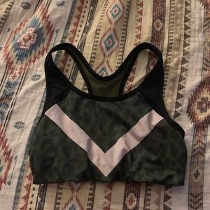 Cheetah Army Green PINK VS Sports Bra